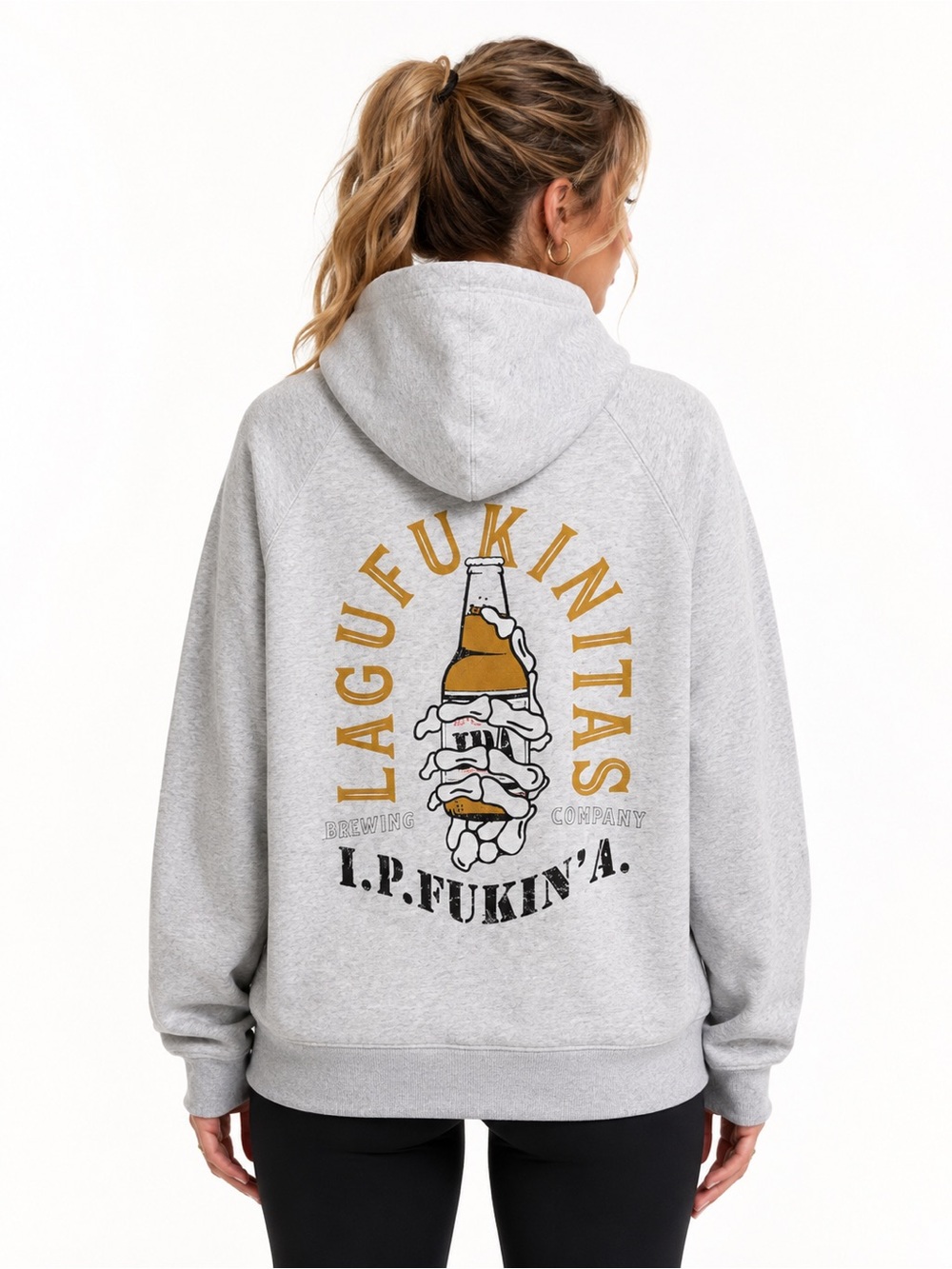 Gray lagunitas sweater brewery women size Medium